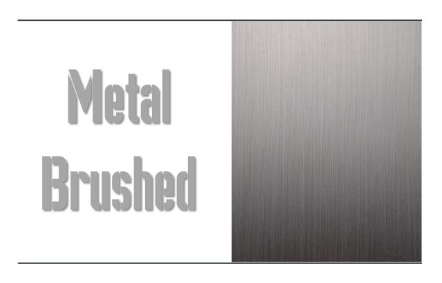 Sample Plate- Metal Brushed